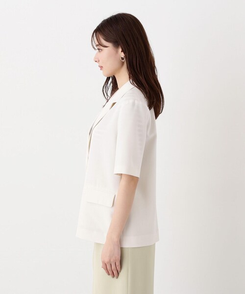 PROPORTION BODY DRESSING（プロポーションボディドレッシング）の「５分袖テーラージャケット / 1214150400（テーラードジャケット・レディース・ベージュ/ホワイト系その他・SMALL/MEDIUM）」の13枚目の写真