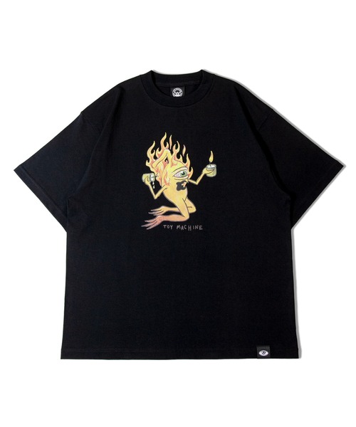 TOY　MACHINE（トイ　マシーン）の「TOYMACHINE HEAVY WEIGHT PF CANDLE SECT ON FIRE SS TEE（Tシャツ/カットソー・メンズ・ホワイト/ブラック・M/L/XL）」の2枚目の写真