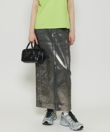 MAISON SPECIAL | Sparkling Foil Handouted Gradation Skirt/キラキラ箔グラデーションスカート【MAISON SPECIAL/メゾンスペシャル】(デニムスカート)