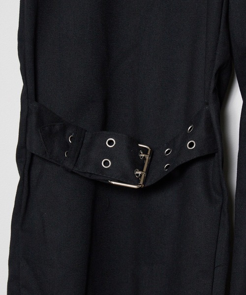 Theater code(シアターコード)の「buckle design slacks / バックルデザイン スラックス ワイド バギー フレア(スラックス・メンズ・ブラック・3/2)」の9枚目の写真