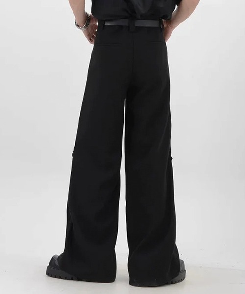 buckle design slacks / バックルデザイン スラックス ワイド