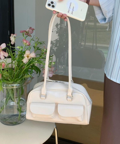 セール】アウトポケット ロングハンドルボストンバッグ【動画あり