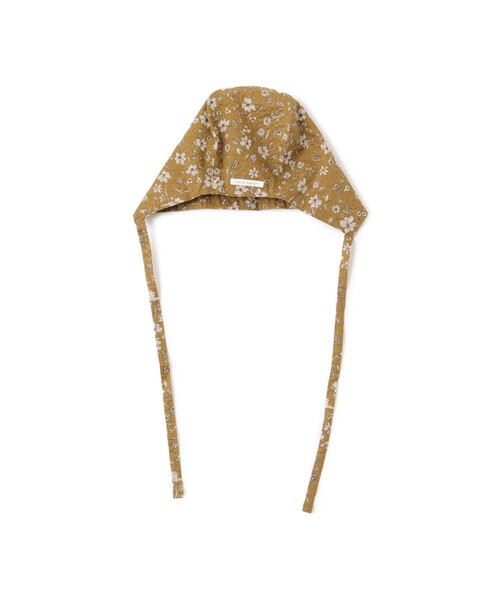 こども ビームス（コドモビームス）の「こども ビームス / 花柄 ボンネット（新生児～1才）（ハット・キッズ・ブラウン系その他2/サックスブルー・ONE SIZE）」の4枚目の写真