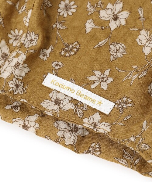 こども ビームス（コドモビームス）の「こども ビームス / 花柄 ボンネット（新生児～1才）（ハット・キッズ・ブラウン系その他2/サックスブルー・ONE SIZE）」の5枚目の写真