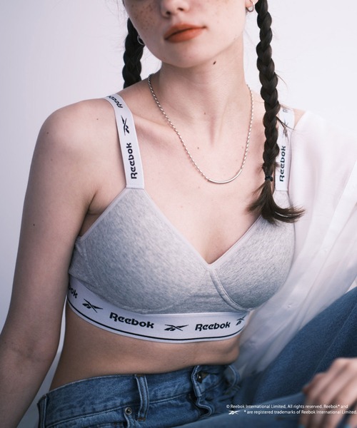 Reebok（リーボック）の「【WEB限定】【Reebok/リーボック】別注ブラトップ（スポーツブラ・レディース・グレー/ブラック・MEDIUM）」の2枚目の写真