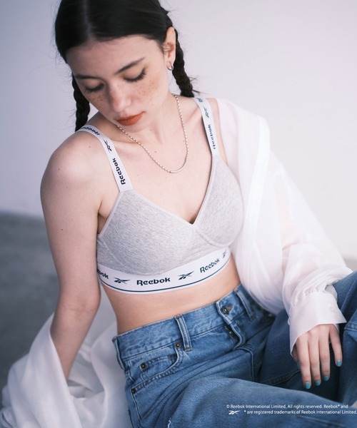 Reebok（リーボック）の「【WEB限定】【Reebok/リーボック】別注ブラトップ（スポーツブラ・レディース・グレー/ブラック・MEDIUM）」の5枚目の写真