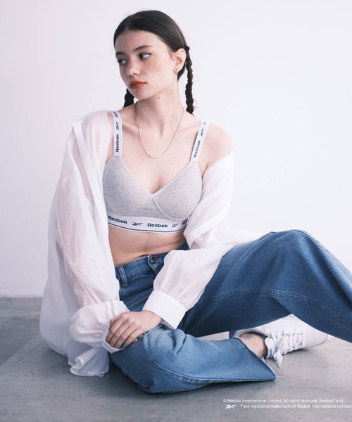 Reebok（リーボック）の「【WEB限定】【Reebok/リーボック】別注ブラトップ（スポーツブラ・レディース・グレー/ブラック・MEDIUM）」の7枚目の写真