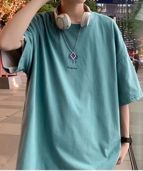 NEW GENTLEMAN(ニュージェントルマン)の「ウェザ-リング オーバーサイズT(Tシャツ/カットソー・メンズ・ホワイト/ブラック/グリーン・XL/L/M)」の9枚目の写真