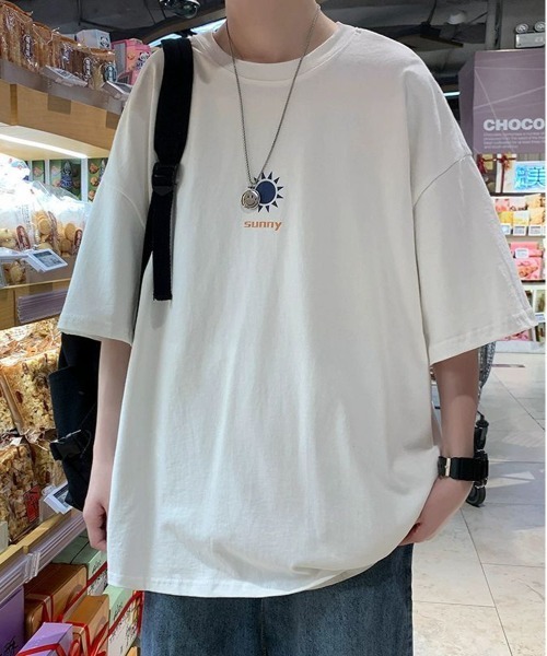 NEW GENTLEMAN(ニュージェントルマン)の「ウェザ-リング オーバーサイズT(Tシャツ/カットソー・メンズ・ホワイト/ブラック/グリーン・XL/L/M)」の6枚目の写真