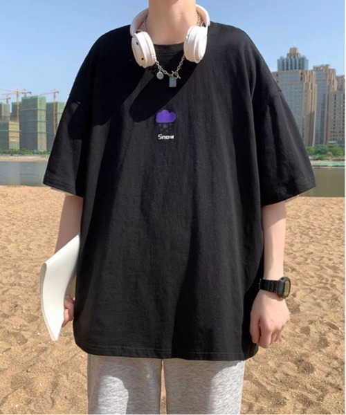NEW GENTLEMAN(ニュージェントルマン)の「ウェザ-リング オーバーサイズT(Tシャツ/カットソー・メンズ・ホワイト/ブラック/グリーン・XL/L/M)」の13枚目の写真