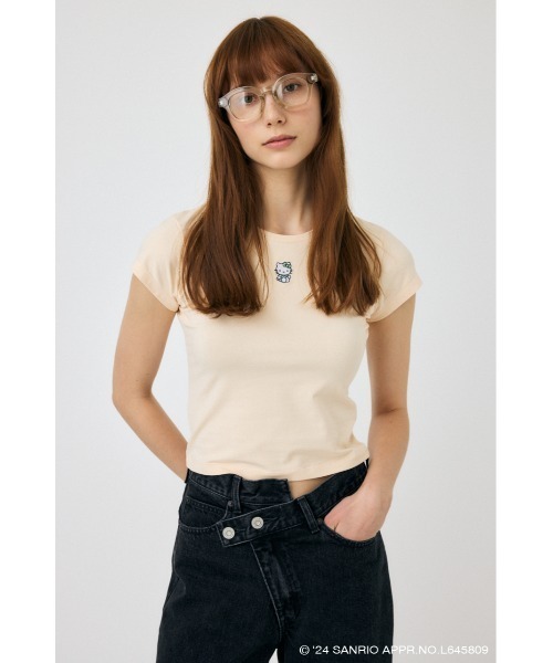 tシャツ HELLO KITTY TINY Tシャツ レディース HELLO KITTY TINY Tシャツ（Tシャツ/カットソー）｜MOUSSY