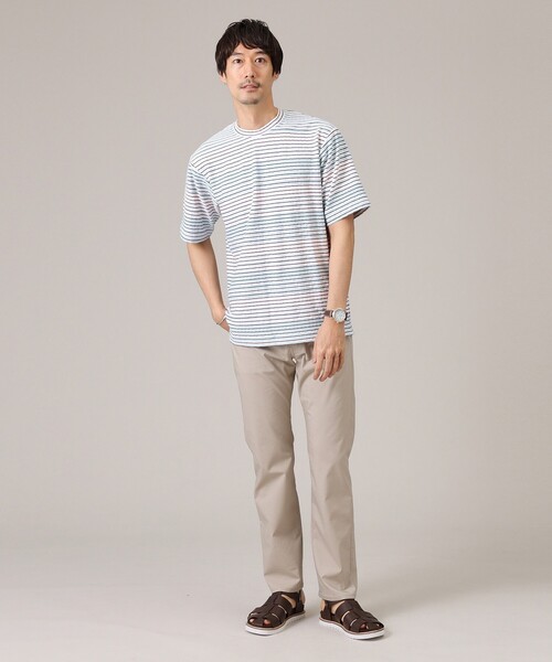 TAKEO KIKUCHI(タケオキクチ)の「◆ヘリンボンボーダー 半袖カットソー(Tシャツ/カットソー・メンズ・ブルー系7/ブルー系その他4/ライトグレー系2・01/02/03/04)」の15枚目の写真