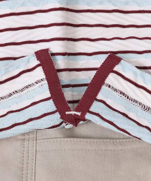 TAKEO KIKUCHI(タケオキクチ)の「◆ヘリンボンボーダー 半袖カットソー(Tシャツ/カットソー・メンズ・ブルー系7/ブルー系その他4/ライトグレー系2・01/02/03/04)」の17枚目の写真