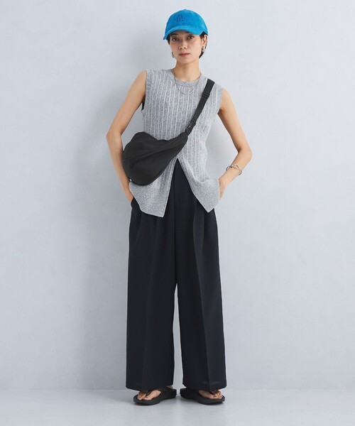 green label relaxing（グリーンレーベルリラクシング）の「2WAY ハッスイ ショルダー バッグ -はっ水-（ショルダーバッグ・レディース・オフホワイト/ブラック/ベージュ・FREE）」の6枚目の写真