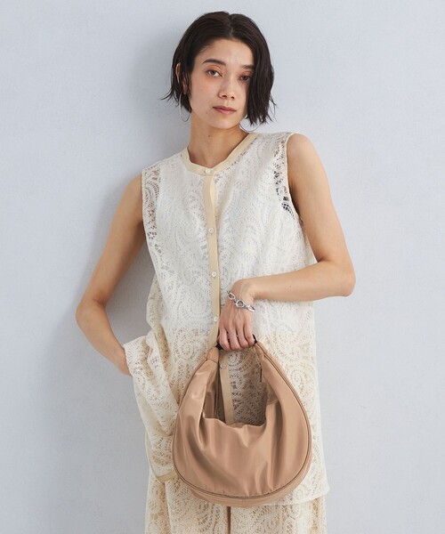 green label relaxing（グリーンレーベルリラクシング）の「2WAY ハッスイ ショルダー バッグ -はっ水-（ショルダーバッグ・レディース・オフホワイト/ブラック/ベージュ・FREE）」の11枚目の写真