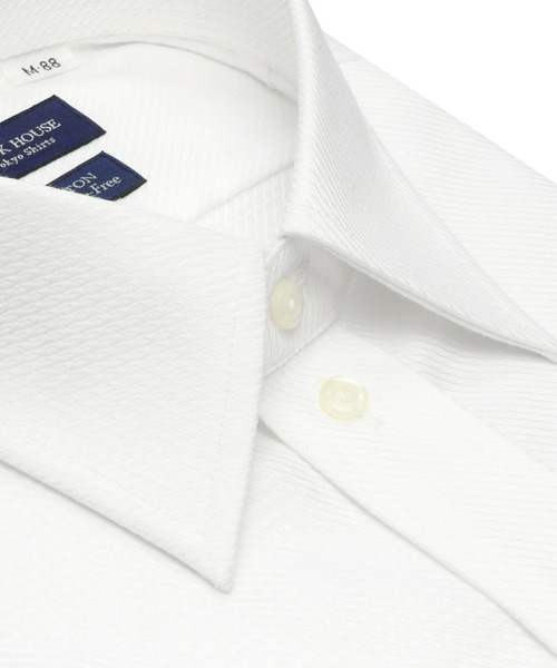 超形態安定ノーアイロン レギュラー 長袖ビジネスワイシャツ（大きいサイズ・長いサイズ）（ビジネスシャツ）｜TOKYO SHIRTS（トウキョウシャツ）