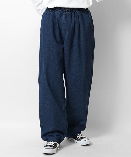 ILL'S（イルズ）の「ワイドテーパード リラックスイージー シェフパンツ ワークパンツ【ILL'S】（チノパンツ・メンズ・ブラック/ベージュ/ブラウン/アイボリー/カーキ/ネイビー/サックスブルー/グレー/チャコールグレー・S/M/L/XL/XXL）」の8枚目の写真