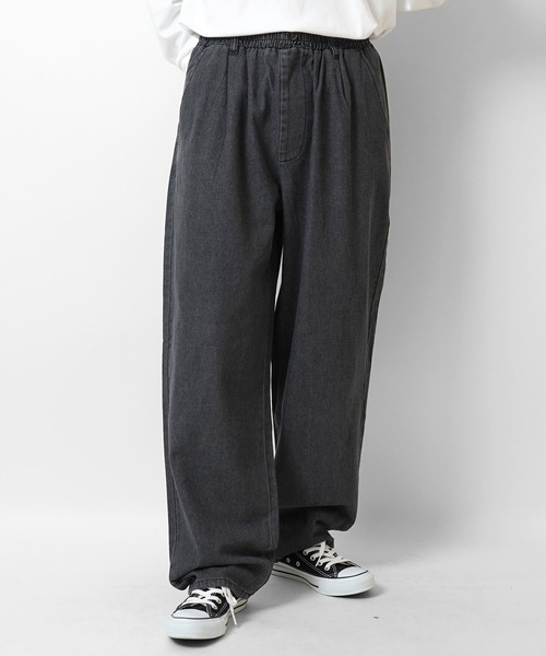 ワイドテーパード リラックスイージー シェフパンツ ワークパンツ