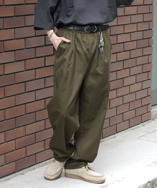 セール】ワイドテーパード リラックスイージー シェフパンツ ワーク