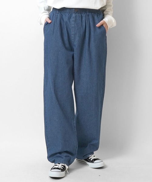 ILL'S（イルズ）の「ワイドテーパード リラックスイージー シェフパンツ ワークパンツ【ILL'S】（チノパンツ・メンズ・ブラック/ベージュ/ブラウン/アイボリー/カーキ/ネイビー/サックスブルー/グレー/チャコールグレー・S/M/L/XL/XXL）」の9枚目の写真
