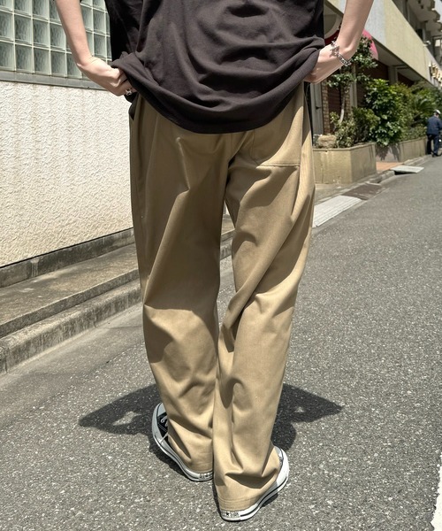 ILL'S（イルズ）の「ワイドテーパード リラックスイージー シェフパンツ ワークパンツ【ILL'S】（チノパンツ・メンズ・ブラック/ベージュ/ブラウン/アイボリー/カーキ/ネイビー/サックスブルー/グレー/チャコールグレー・S/M/L/XL/XXL）」の19枚目の写真