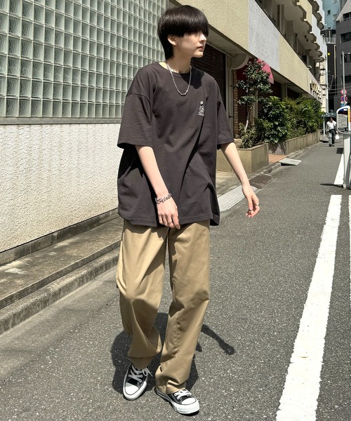 ILL'S（イルズ）の「ワイドテーパード リラックスイージー シェフパンツ ワークパンツ【ILL'S】（チノパンツ・メンズ・ブラック/ベージュ/ブラウン/アイボリー/カーキ/ネイビー/サックスブルー/グレー/チャコールグレー・S/M/L/XL/XXL）」の16枚目の写真