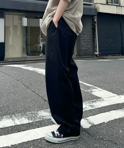 セール】ワイドテーパード リラックスイージー シェフパンツ ワーク