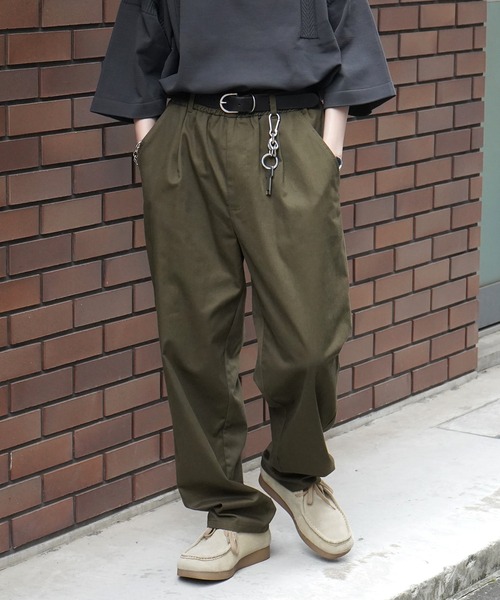 セール】ワイドテーパード リラックスイージー シェフパンツ ワーク