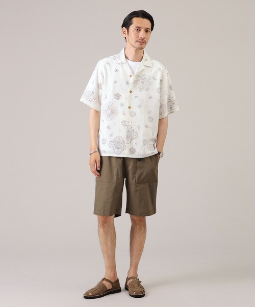TAKEO KIKUCHI(タケオキクチ)の「◆リネン ショート パンツ(その他パンツ・メンズ・ブルー系その他/カーキ・02/03/04)」の12枚目の写真