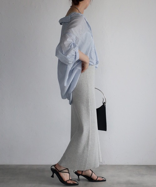 Fizz(フィズ)の「【Fizz/フィズ】 コットンボイル ストライプスキッパーブラウス(シャツ/ブラウス・レディース・ホワイト×ブルー/ネイビー×ホワイト/ホワイト×ネイビー・M)」の5枚目の写真