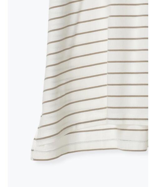 Samansa Mos2 blue(サマンサモスモスブルー)の「【USAコットン】アソートフレンチT(Tシャツ/カットソー・レディース・ベージュ/オフホワイト/グリーン/ブラック/ブルー・F)」の12枚目の写真