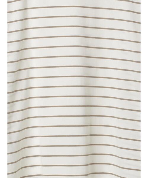 Samansa Mos2 blue(サマンサモスモスブルー)の「【USAコットン】アソートフレンチT(Tシャツ/カットソー・レディース・ベージュ/オフホワイト/グリーン/ブラック/ブルー・F)」の14枚目の写真