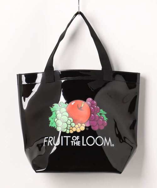 Donnaruma（ドンナルンマ）の「「FRUIT OF THE LOOM」フルーツ柄クリアカラーバッグ（トートバッグ・レディース・ブラック/クリア/パープル・FREE）」の2枚目の写真