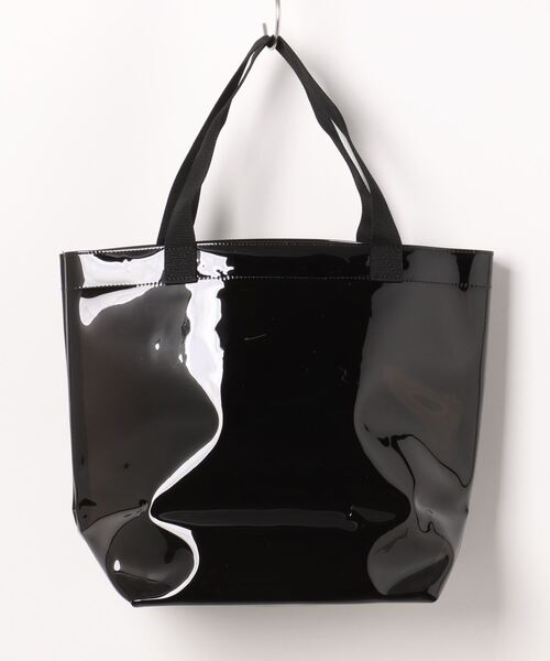 Donnaruma（ドンナルンマ）の「「FRUIT OF THE LOOM」フルーツ柄クリアカラーバッグ（トートバッグ・レディース・ブラック/クリア/パープル・FREE）」の5枚目の写真