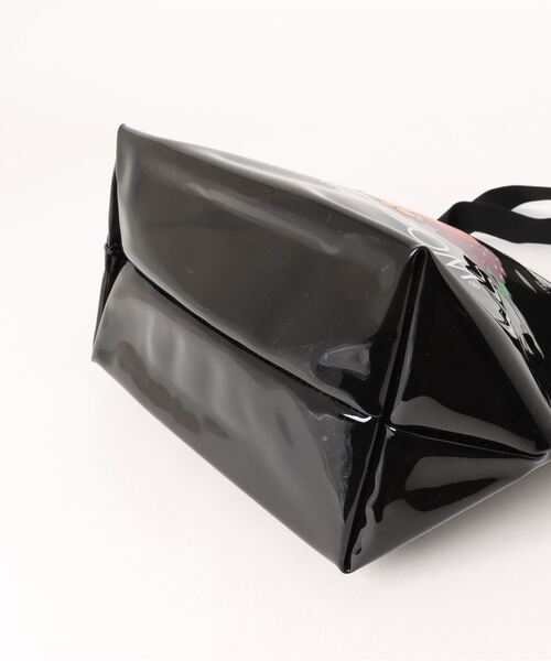 Donnaruma（ドンナルンマ）の「「FRUIT OF THE LOOM」フルーツ柄クリアカラーバッグ（トートバッグ・レディース・ブラック/クリア/パープル・FREE）」の4枚目の写真