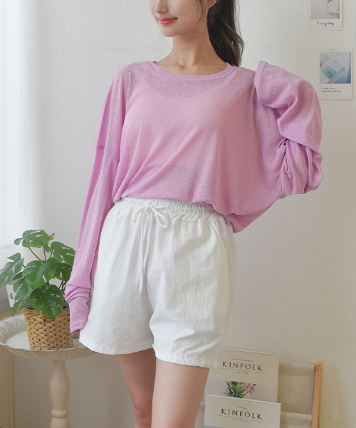 VIVID LADY(ビビッドレディー)の「ショートパンツ レディース 夏(その他パンツ・レディース・スカイブルー/ブラック/グレー/ピンク/アイボリー・FREE)」の2枚目の写真