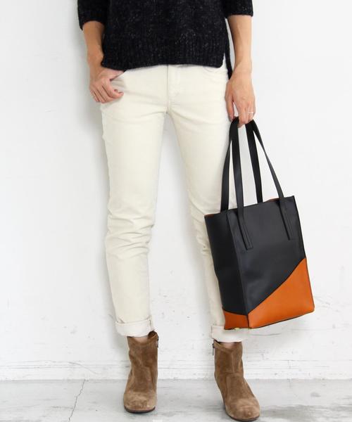 BEAUTY&YOUTH UNITED ARROWS（ビューティーアンドユースユナイテッドアローズ）の「BY 18W コードスキニーパンツ◆（その他パンツ・レディース・ブラウン/コバルトブルー/オフホワイト/ブラック・SMALL/MEDIUM/LARGE）」の2枚目の写真