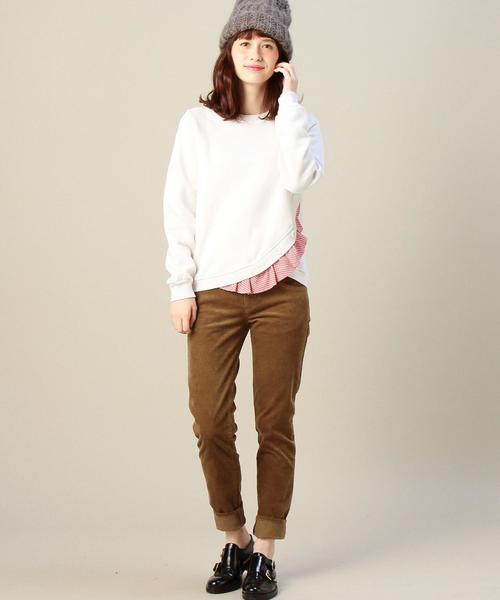 BEAUTY&YOUTH UNITED ARROWS（ビューティーアンドユースユナイテッドアローズ）の「BY 18W コードスキニーパンツ◆（その他パンツ・レディース・ブラウン/コバルトブルー/オフホワイト/ブラック・SMALL/MEDIUM/LARGE）」の16枚目の写真