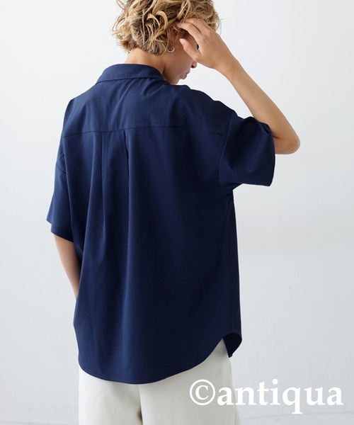 切り替えデザインシャツ（シャツ/ブラウス）｜antiqua（アンティカ）