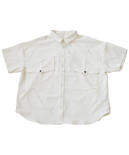 切り替えデザインシャツ（シャツ/ブラウス）｜antiqua（アンティカ）