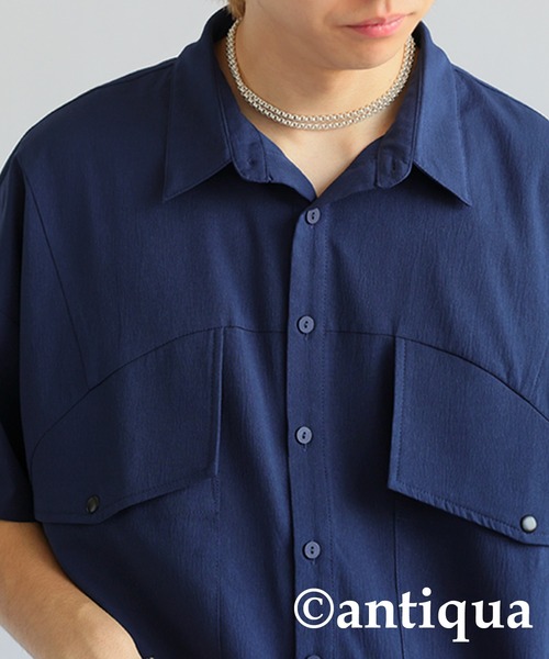 切り替えデザインシャツ（シャツ/ブラウス）｜antiqua（アンティカ）