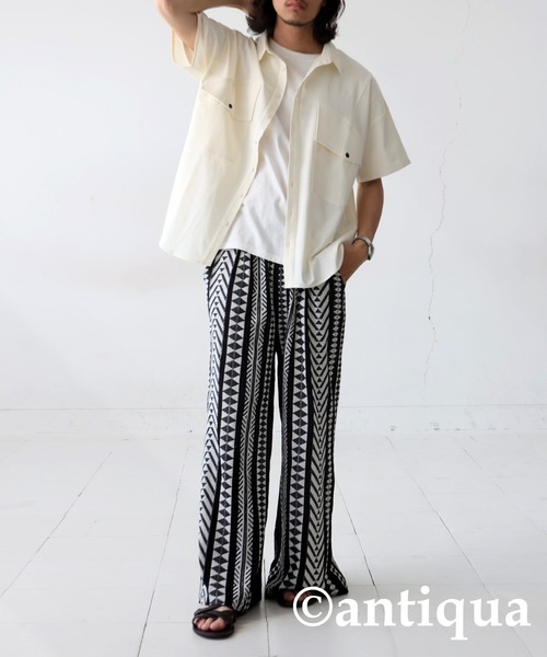 切り替えデザインシャツ（シャツ/ブラウス）｜antiqua（アンティカ）