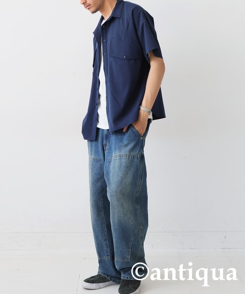 切り替えデザインシャツ（シャツ/ブラウス）｜antiqua（アンティカ）