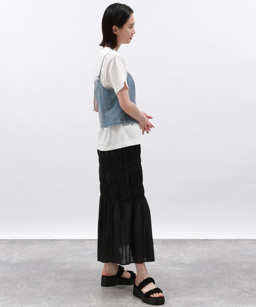 LAKOLE（ラコレ）の「タウンフォトTEE / 127795（Tシャツ/カットソー・レディース・ブラック/ホワイト系/ホワイト系1/ブルー・SMALL/MEDIUM）」の21枚目の写真