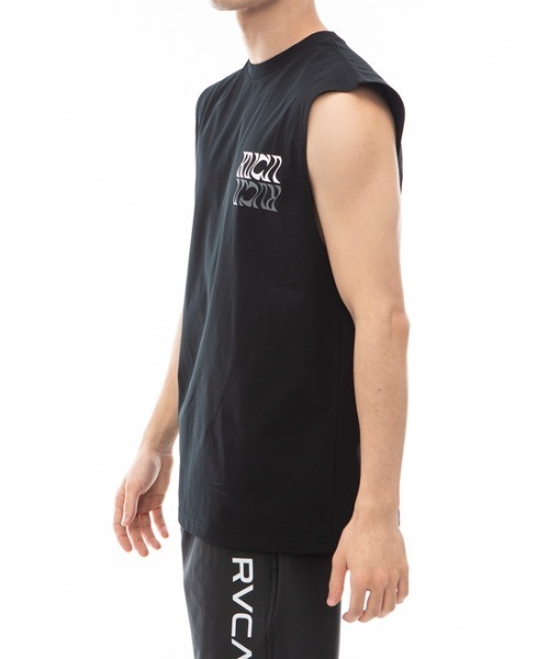 RVCA(ルーカ)の「RVCA メンズ 【SURF TEE】 FLIP FLOW SURF TANK ラッシュガード 【2024年夏モデル】/ルーカマッスルタンクトップ(水着)(ラッシュガード・メンズ・ホワイト/ブラック・MEDIUM/LARGE/X-LARGE/SMALL)」の3枚目の写真