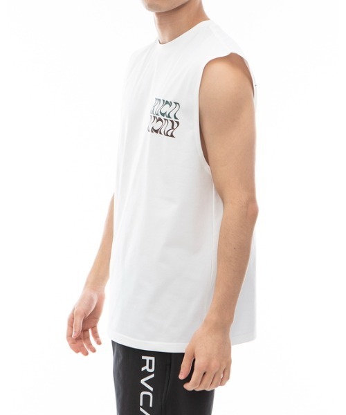 RVCA(ルーカ)の「RVCA メンズ 【SURF TEE】 FLIP FLOW SURF TANK ラッシュガード 【2024年夏モデル】/ルーカマッスルタンクトップ(水着)(ラッシュガード・メンズ・ホワイト/ブラック・MEDIUM/LARGE/X-LARGE/SMALL)」の6枚目の写真