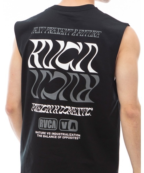 RVCA(ルーカ)の「RVCA メンズ 【SURF TEE】 FLIP FLOW SURF TANK ラッシュガード 【2024年夏モデル】/ルーカマッスルタンクトップ(水着)(ラッシュガード・メンズ・ホワイト/ブラック・MEDIUM/LARGE/X-LARGE/SMALL)」の4枚目の写真