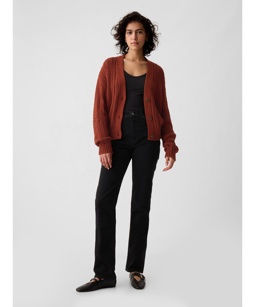 GAP(ギャップ)の「テクスチャー カーディガン(カーディガン/ボレロ・レディース・ブラウン・M/L/XL/XS/S/XXS)」の3枚目の写真