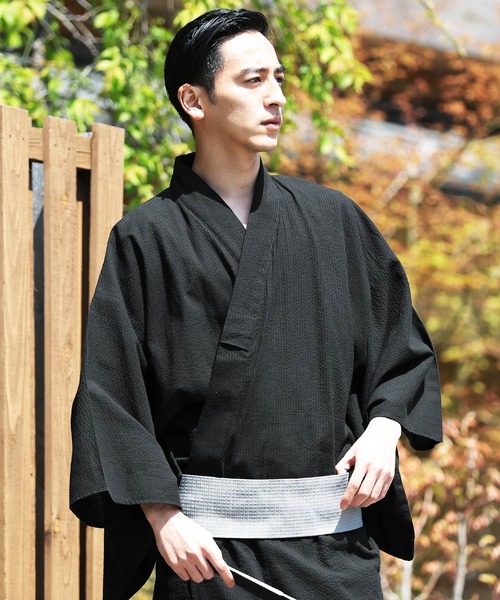 jiggys shop(ジギーズショップ)の「浴衣2点セット (浴衣+帯)(浴衣・メンズ・グレー系その他2/ブラック系その他4/ブラック系その他2/ベージュ系その他/ブラック系その他3/ブルー系その他/ブラック系その他/ブルー系その他5/ブルー系その他4/ブルー系その他3/ブルー系その他2/ブラウン系その他/グレー系その他/グレー系その他5/グレー系その他4/グレー系その他3・MEDIUM/X-SMALL/X-LARGE/LARGE/SMALL)」の2枚目の写真