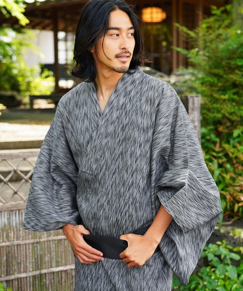 jiggys shop(ジギーズショップ)の「浴衣2点セット (浴衣+帯)(浴衣・メンズ・グレー系その他2/ブラック系その他4/ブラック系その他2/ベージュ系その他/ブラック系その他3/ブルー系その他/ブラック系その他/ブルー系その他5/ブルー系その他4/ブルー系その他3/ブルー系その他2/ブラウン系その他/グレー系その他/グレー系その他5/グレー系その他4/グレー系その他3・MEDIUM/X-SMALL/X-LARGE/LARGE/SMALL)」の7枚目の写真